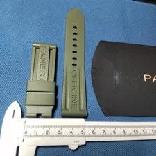 Panerai Genuine Military Green Rubber Strap for Buckle BA Pin Buckle 2