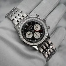 2023 Breitling Navitimer Steel 43mm B01 AB0138 Black Dial on Bracelet B+P 2