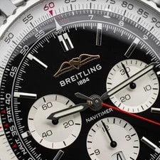 2023 Breitling Navitimer Steel 43mm B01 AB0138 Black Dial on Bracelet B+P 3