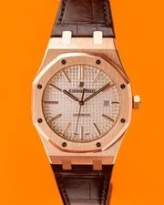 Audemars Piguet — Audemars Piguet Royal Oak 41mm 15400OR Rose Gold White Dial 2017 — Watch — resale