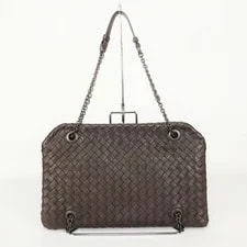 Bottega Veneta — Bottega Veneta Chain Dark Lamb — Handbag — resale