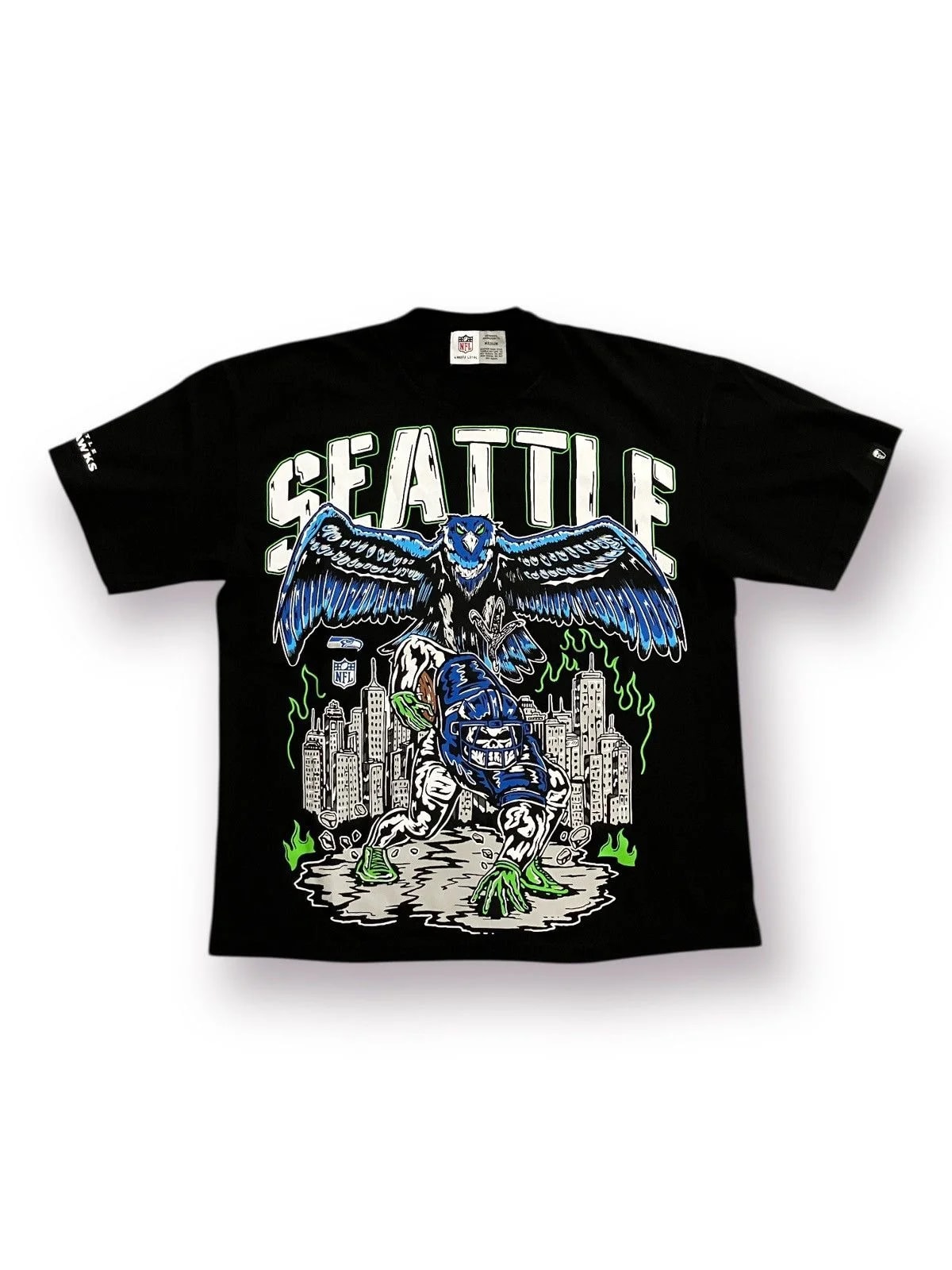 Warren Lotas X Seattle Seahawks Skyline Tee — streetwear — resale