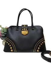 Prada — Authentic Prada Rivet Top Handle — Handbag — resale