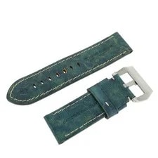 Panerai Leather Strap 26mm Blue Authentic Buckle 2