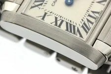 Cartier Tank Française SM W51008Q3 20.3mm Silver Dial Quartz With Box #DW1770 4