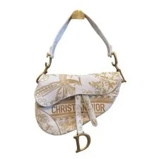 Dior — Christian Dior Saddle D-Horse Shoe MM Embroidered A Condition — Handbag — resale