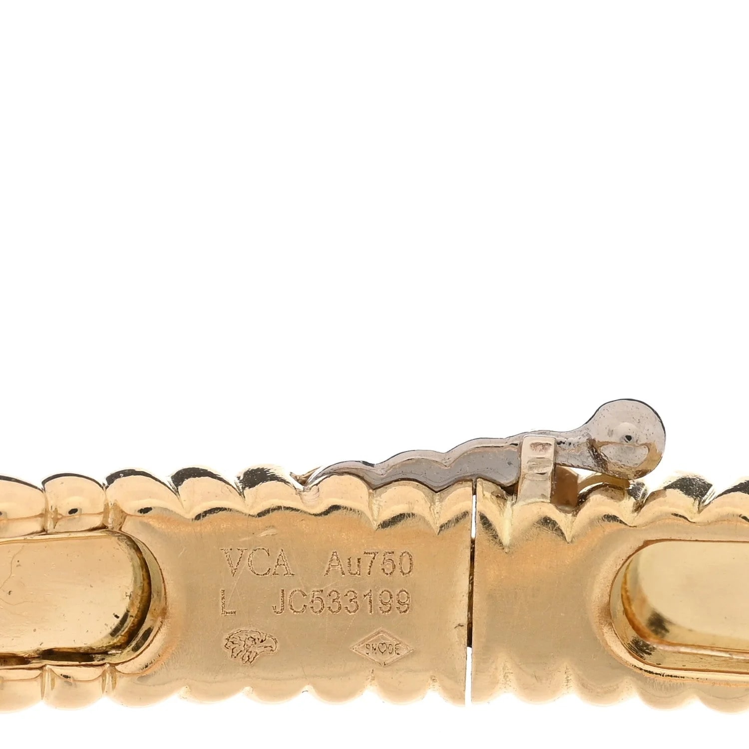 18K Yellow Gold Perlee Sweet Clovers L 4