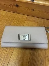 Authentic Prada Chain Wallet ばすい Compact Wallet 4