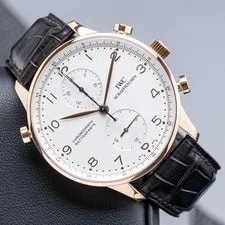 IWC IW371204 41mm Rose Gold Rattrapante Chronograph Portugieser 2
