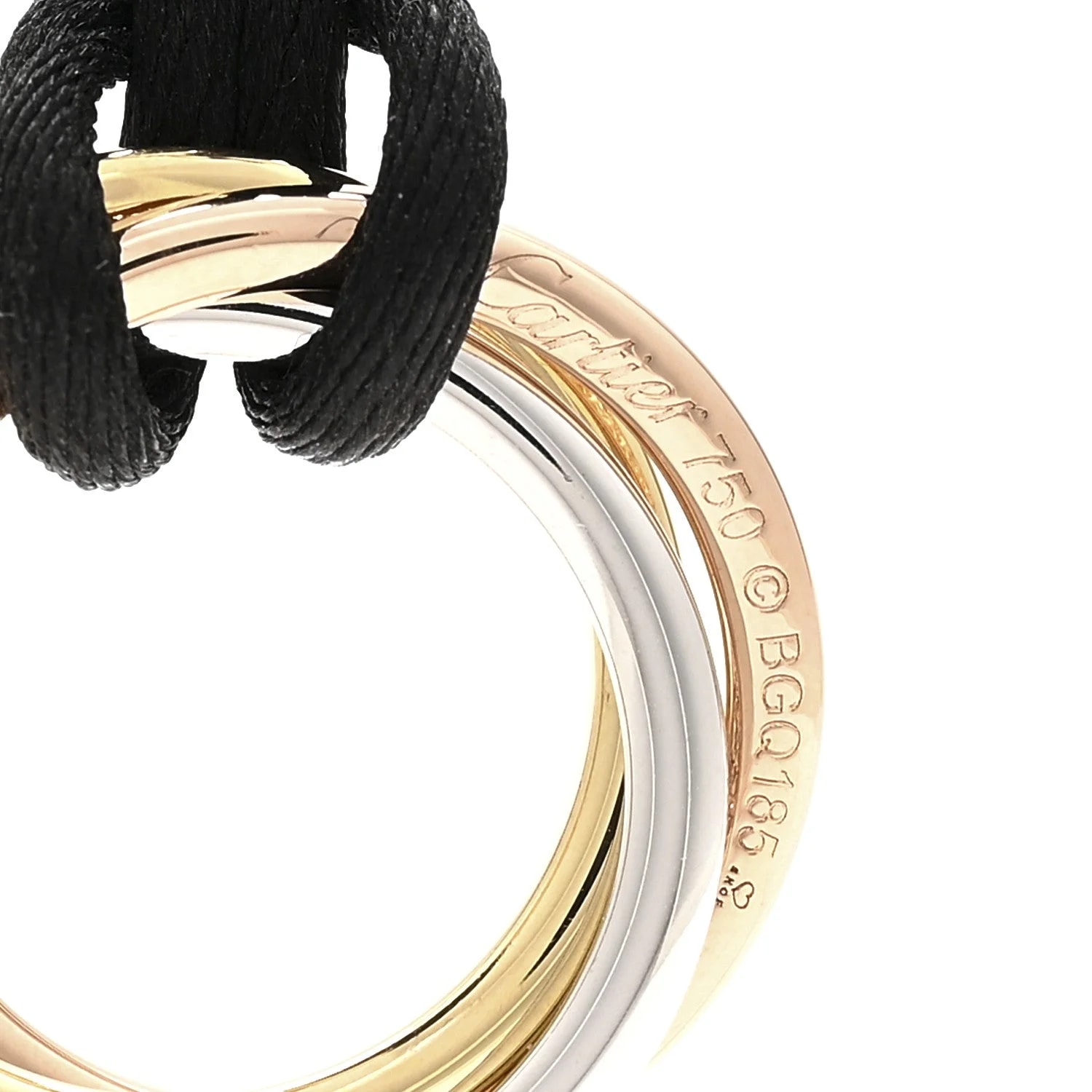 18K White Gold Trinity Paved Cord 4