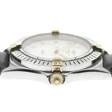 Breitling Kalisto B57045 34mm SS Leather Beige Dial Date Quartz #C491 4