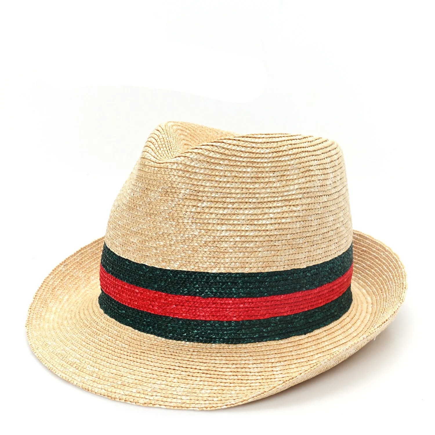 Gucci — Abaca Straw Web Fedora Hat S — Accessory — resale