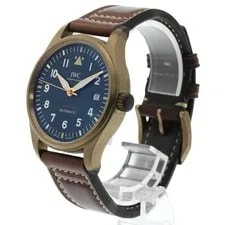 IWC Schaffhausen Spitfire IW326802 39mm Bronze Green Dial Automatic Date #C274 2