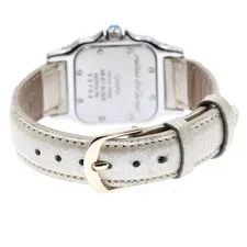 Cartier Santos Galbe SM W20031C4 24mm SS Gray #C4584 2