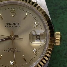 Tudor Champagne 5-Diam Dial Prince Date 74033 Automatic 34mm 4