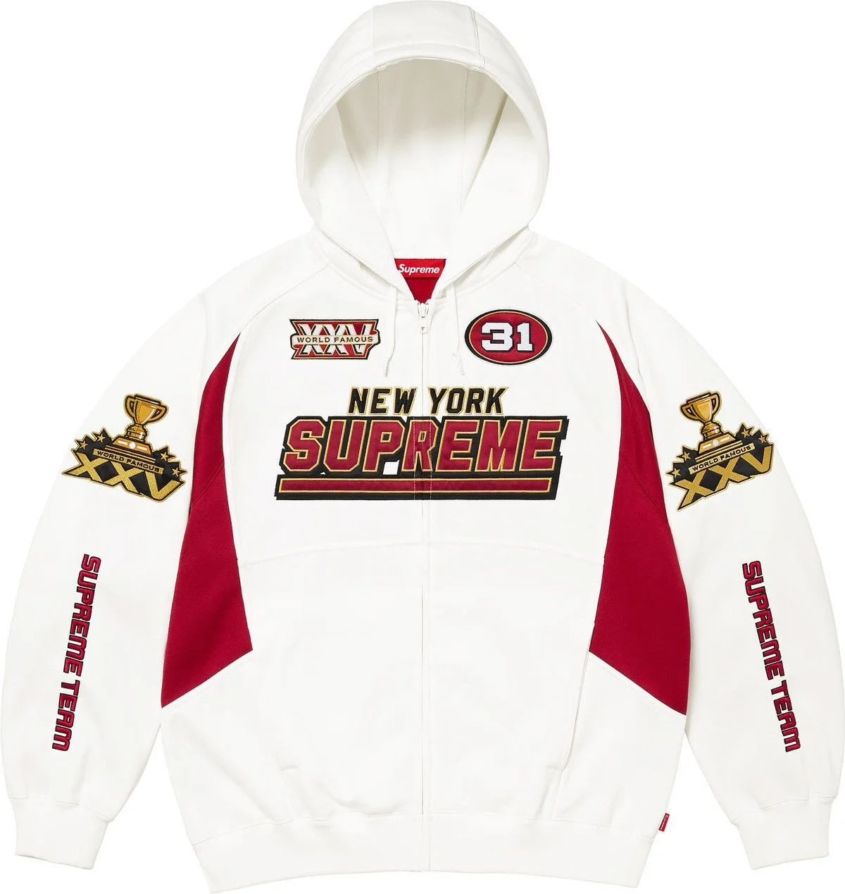 Supreme — Supreme Football Zip Up Hooded Sweatshirt — streetwear — resale