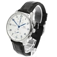 IWC Portugieser IW371417 41mm SS Silver #C3190 2