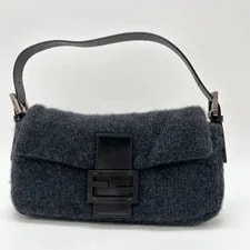 Fendi Mamma Bucket 2way Braided Dark Authentic Japan 2