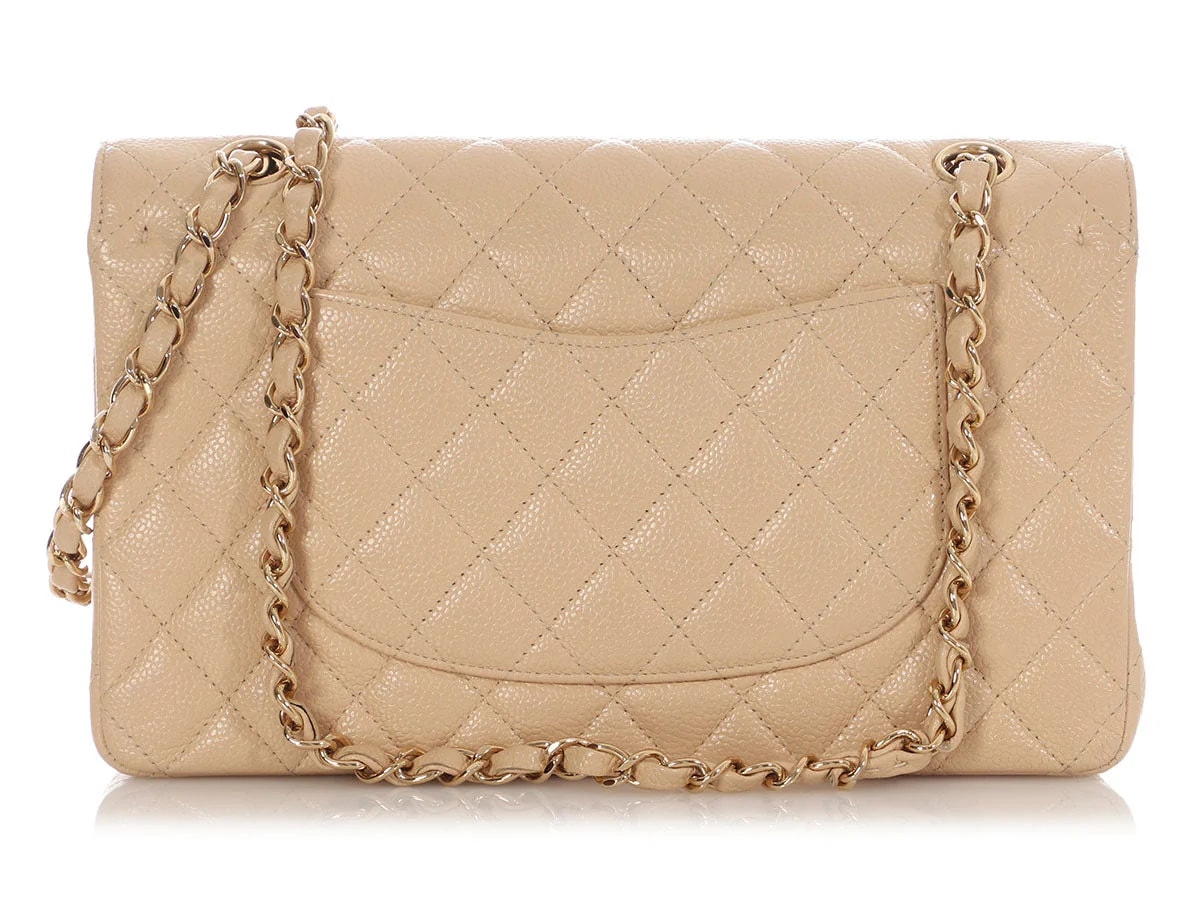 Chanel Medium/Large Light Classic Double Flap 4