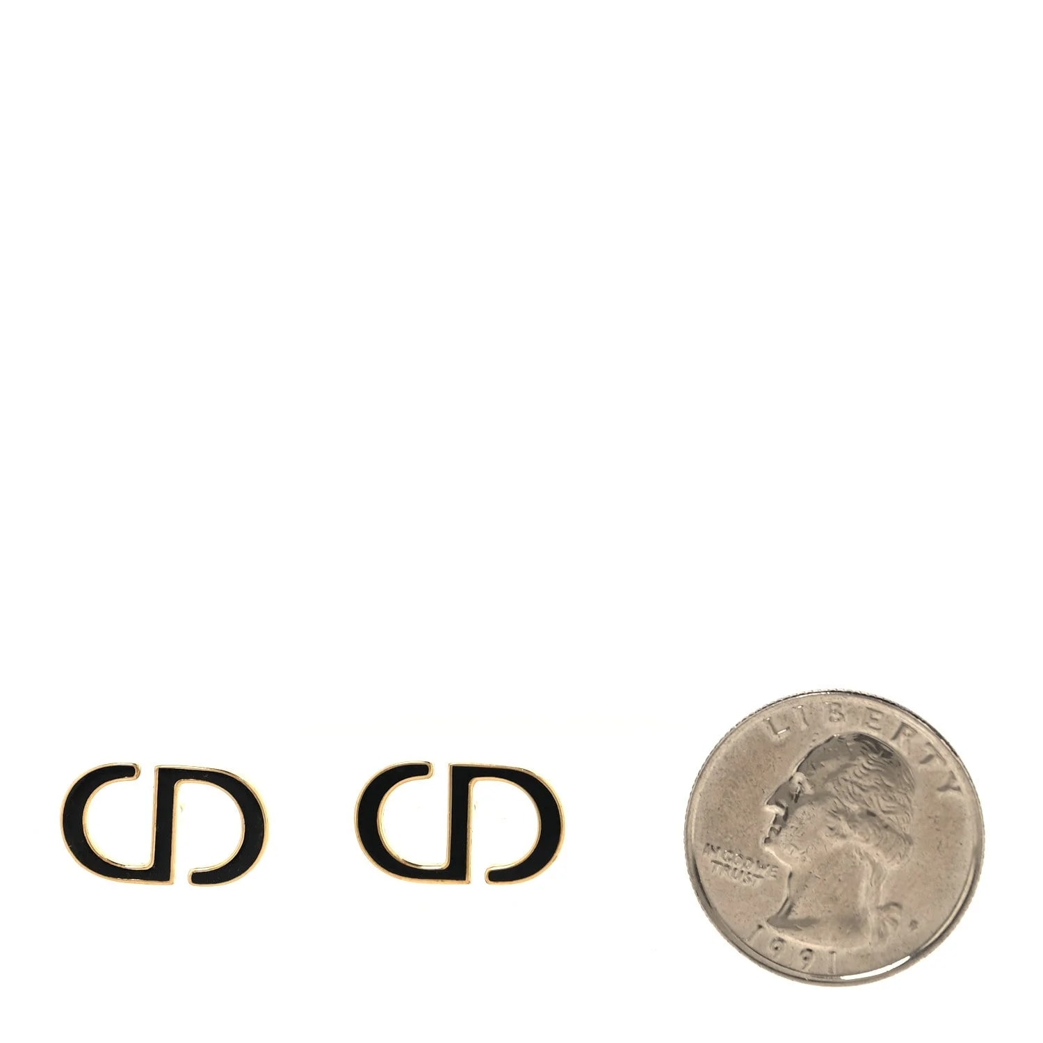 Metal Enamel Petit CD Stud 2