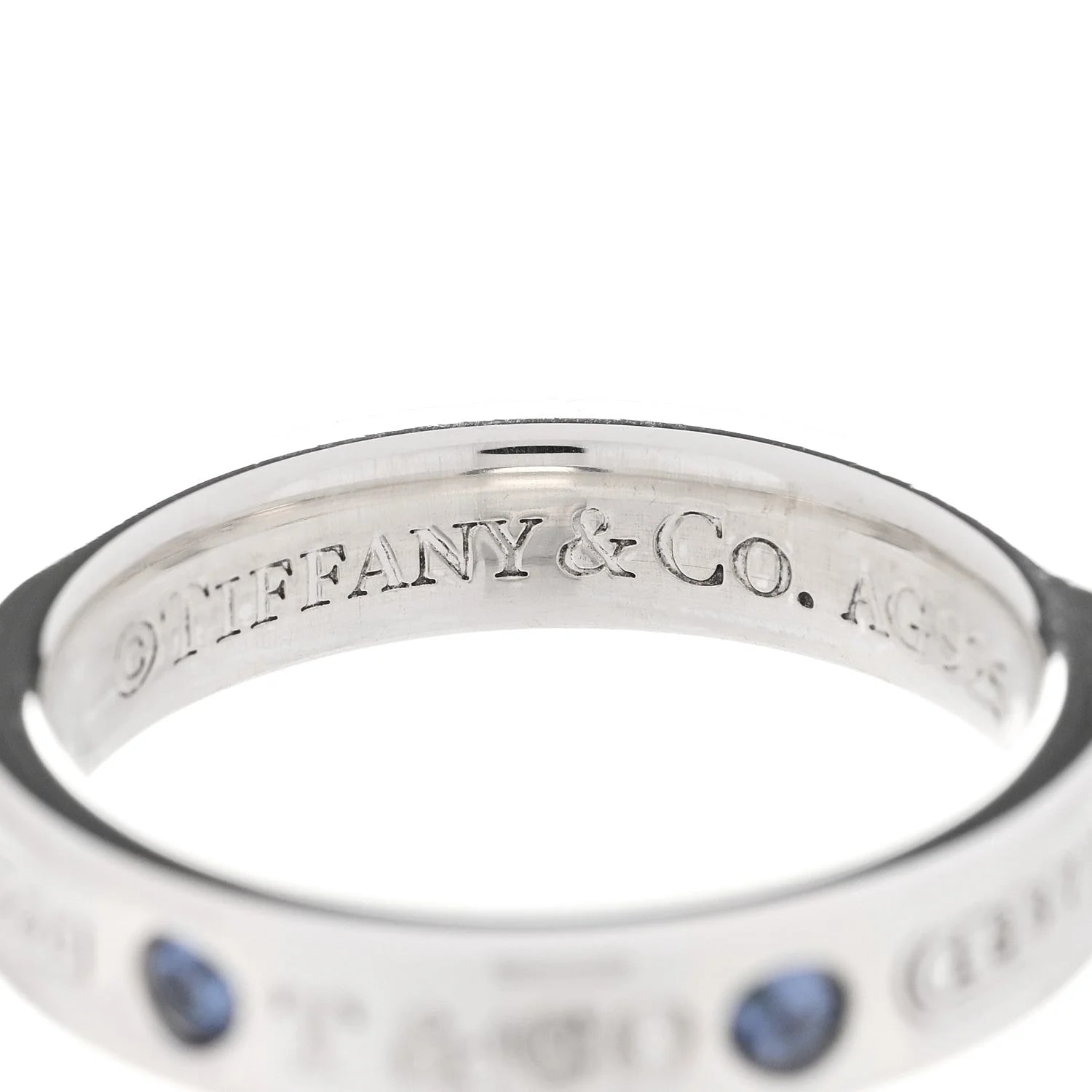 Blue Sapphire Narrow 1837 Band 50 5.5 4