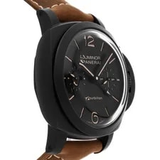 Panerai Luminor 1950 Tourbillon Ceramic Manual 46mm Strap PAM 396 3