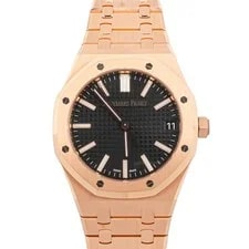 Audemars Piguet Royal Oak Selfwinding 18K Rose Gold Black Dial 2023 2