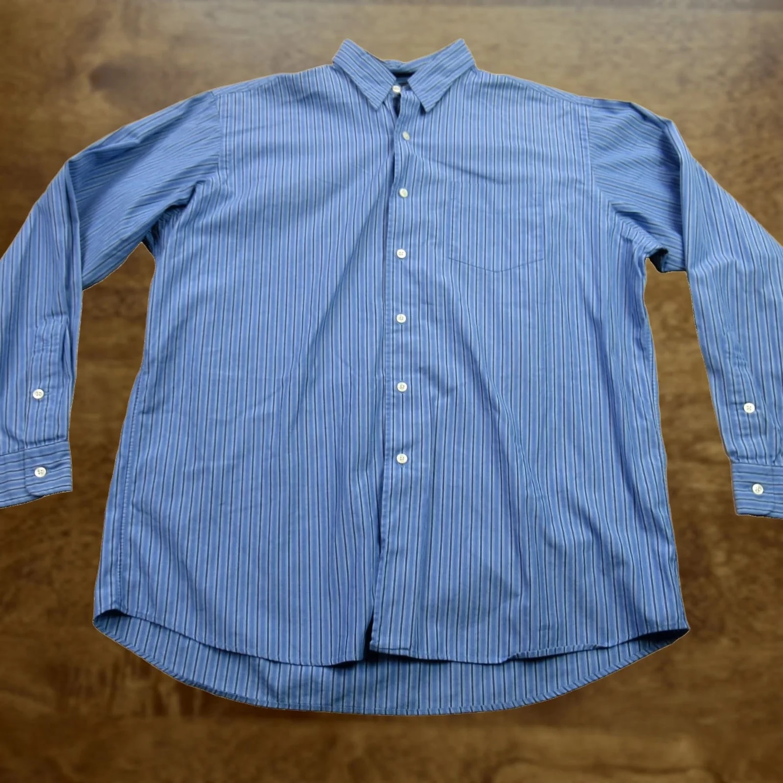 Polo Ralph Lauren — Polo Ralph Lauren Shirt Large Long Sleeve Stripes Button Front — streetwear — resale