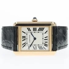 Cartier Tank Solo 18kt Yellow Gold Silver Dial Quartz W5200002 3168 2
