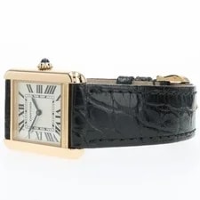 Cartier Tank Solo 18kt Yellow Gold Silver Dial Quartz W5200002 3168 3