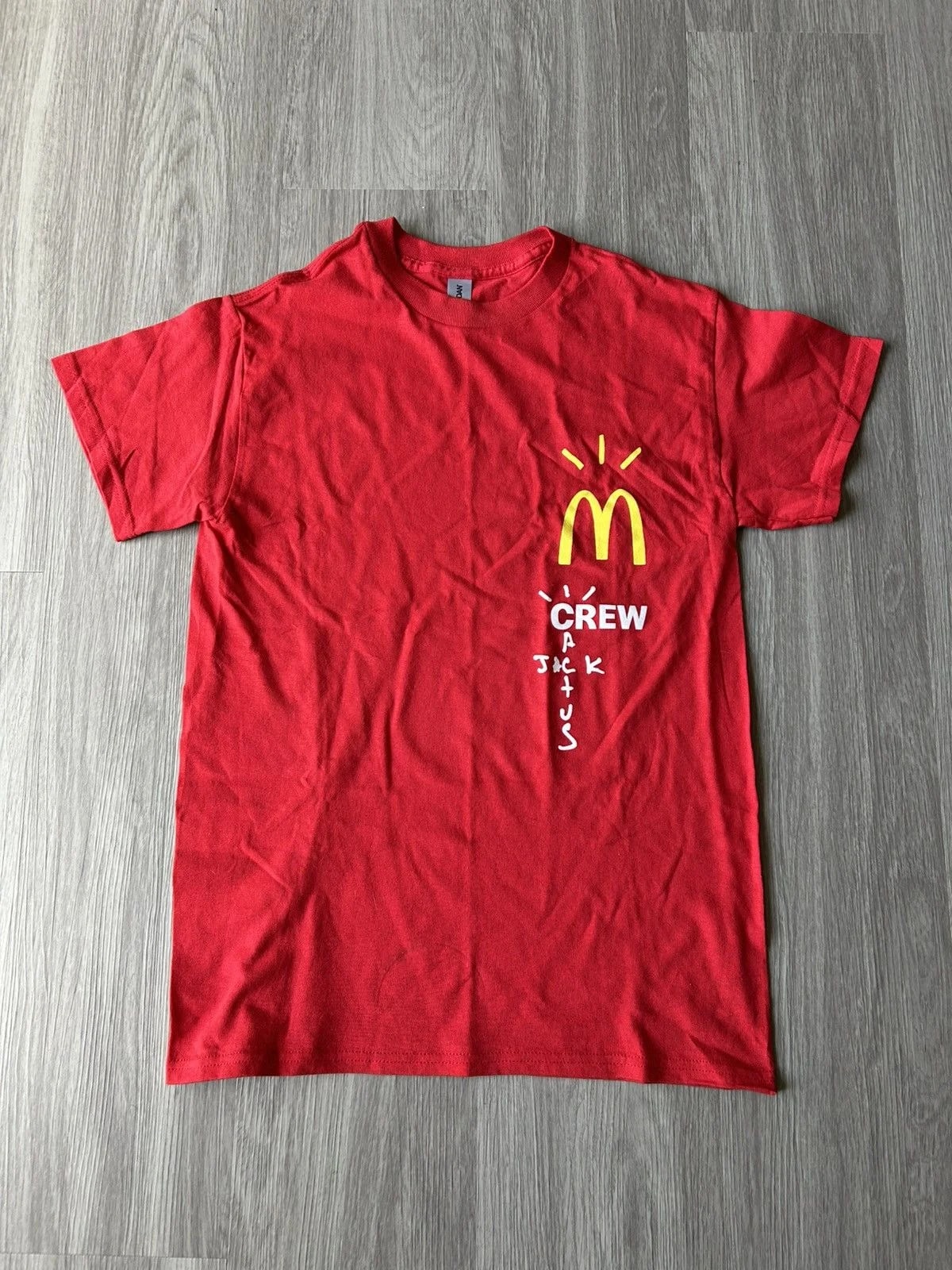 Travis Scott — X McDonald's Crew T-shirt — streetwear — resale