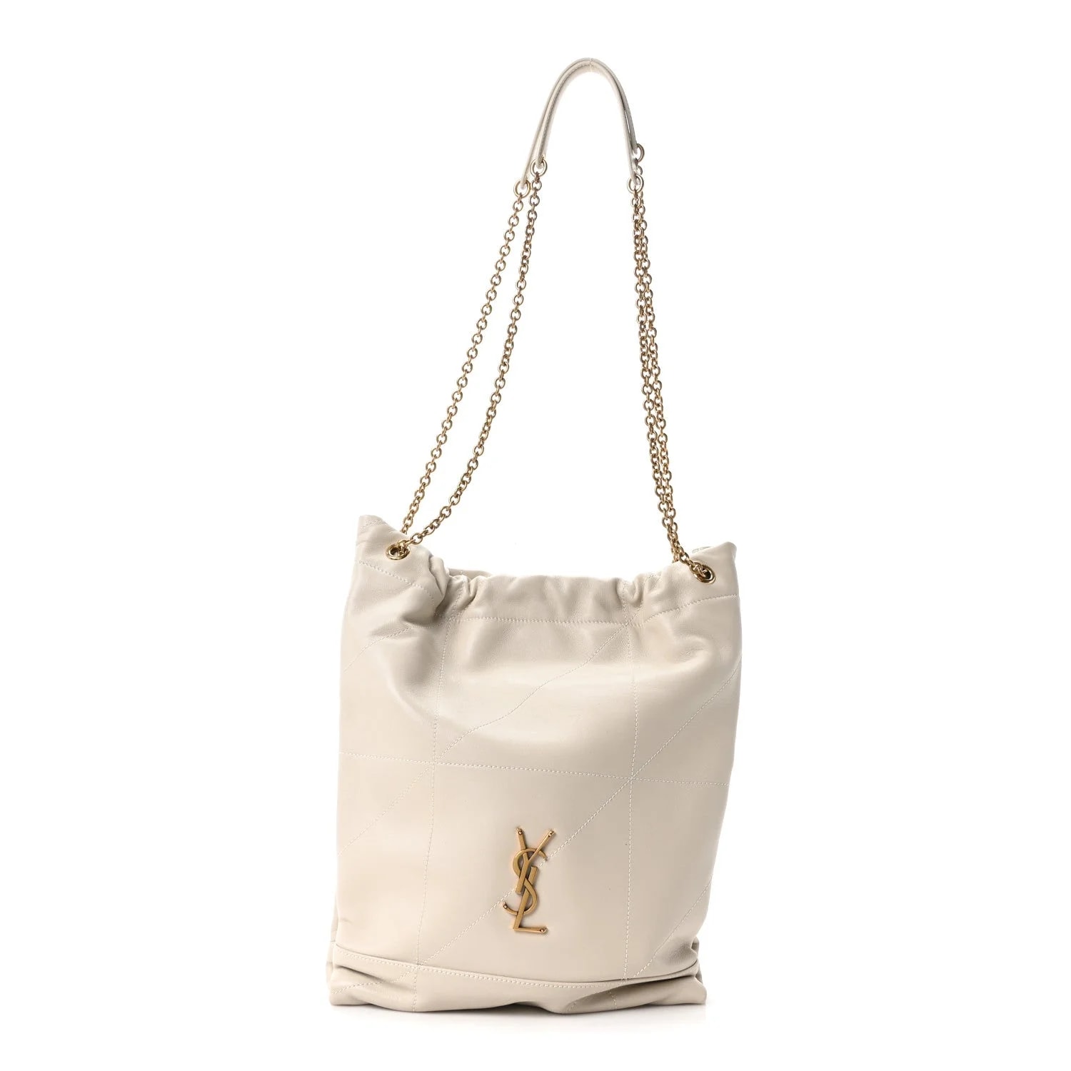 Saint Laurent — Large Jamie 4.3 Pochon Crema Soft — Handbag — resale
