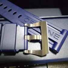 Panerai Genuine Blue Rubber Strap With Box, Buckle, Pin for From J 2
