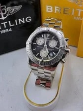 Breitling Colt Chrono Quartz Black Dial Gents Stainless Steel 41mm A73380 2