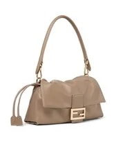 Fendi $3700 Baguette Soft Medium Dove New & 2