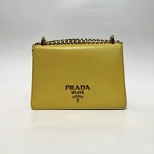t79 Excellent Condition Prada Logo Chain 1BD133 2