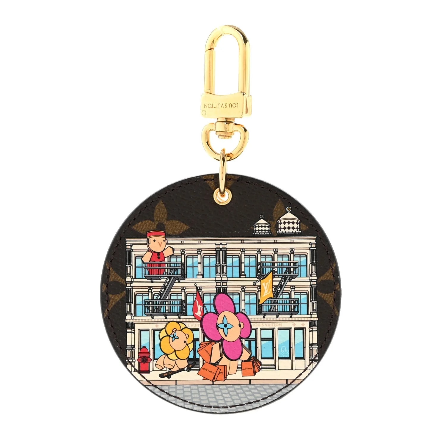 Louis Vuitton — 2022 Christmas Animation New York Soho Bag Charm Key Ring — Accessory — resale