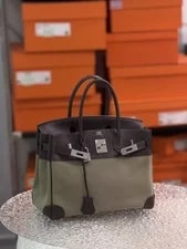 Auth Hermès Birkin 30 & PHW Top Handle 4