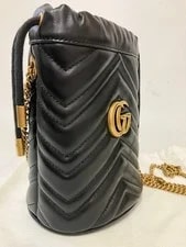 Gucci GG Marmont Bucket Antique Drawstring 2