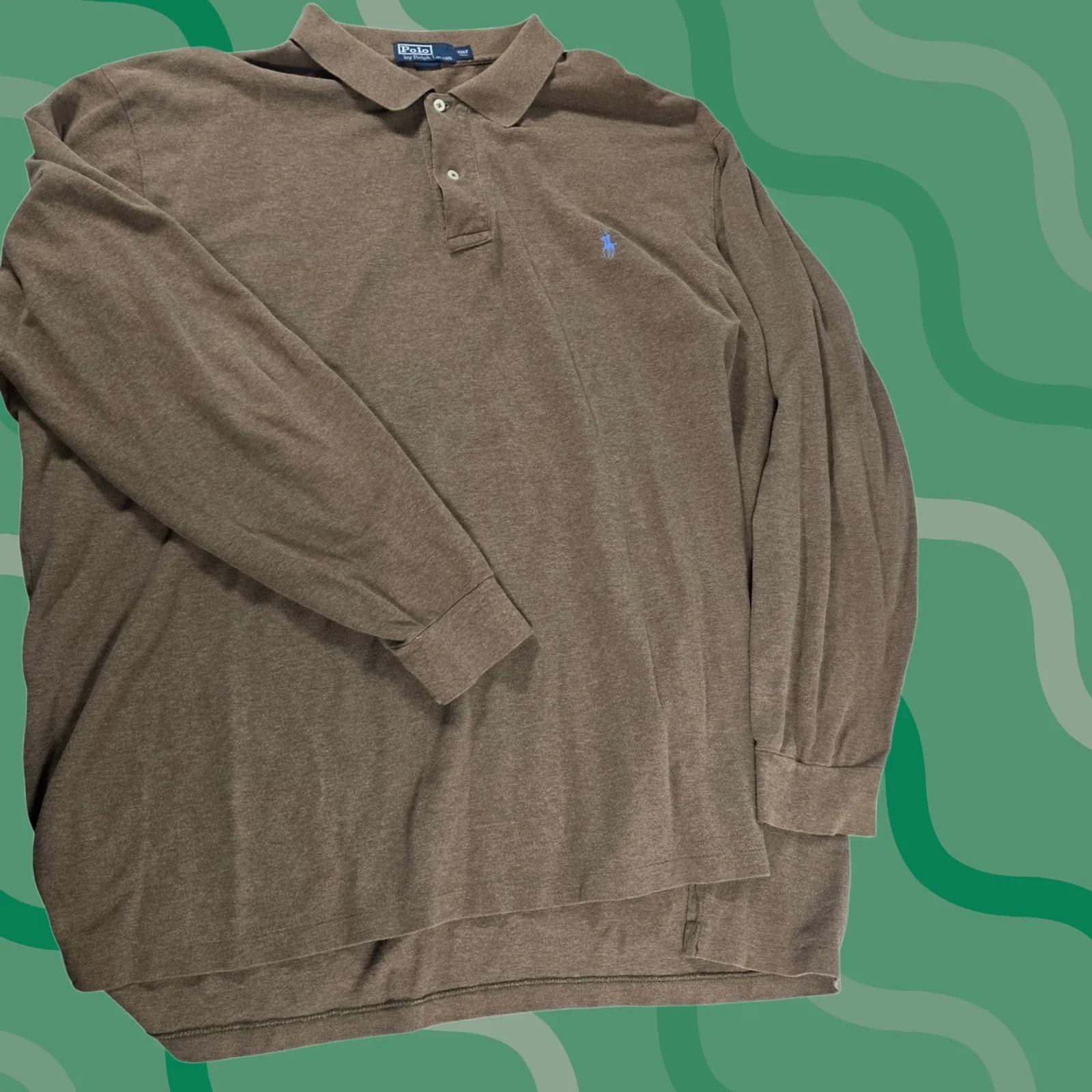 Polo Ralph Lauren — Polo Ralph Lauren Polo Shirt 3XLT Long Sleeve Cotton Pique Big and Tall Classic — streetwear — resale