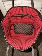 Louis Vuitton Neverfull Lining & Matching Wallet 4