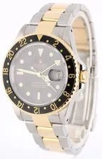 Rolex GMT-Master II Two-Tone 18K Yellow Gold Steel Black 40mm 16713 2