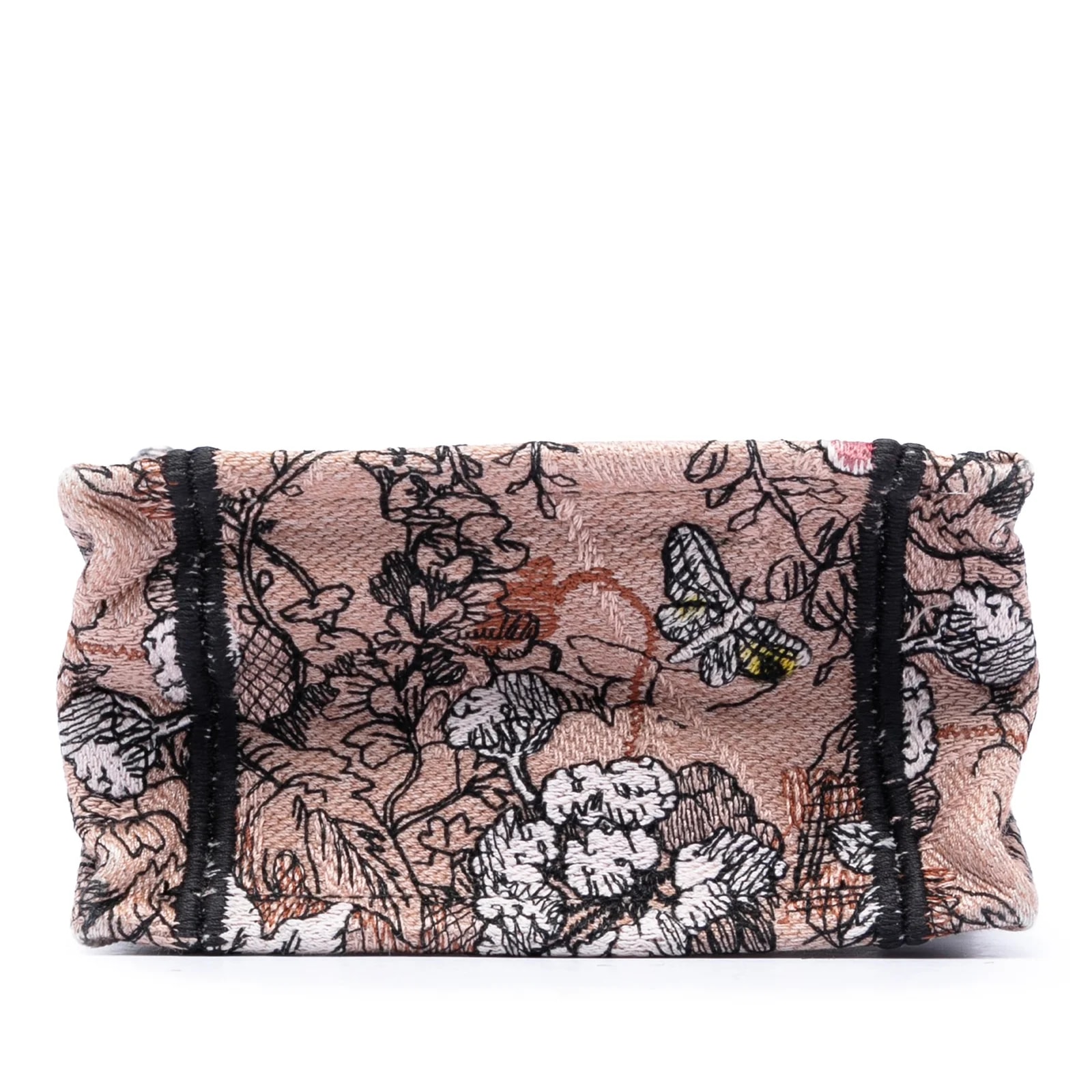 Mini Embroidered Jardin Magique Vertical Book Tote 3