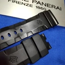 Officine Panerai Buckle Compatible Genuine BA Rubber Strap 128/75 Black 2
