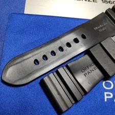 Officine Panerai Buckle Compatible Genuine BA Rubber Strap 128/75 Black 4