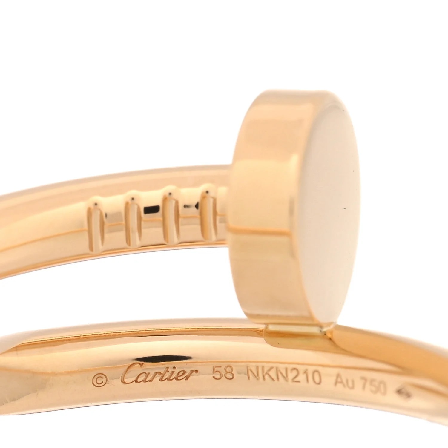 18K Yellow Gold Juste Un Clou 58 8.25 4
