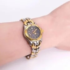 Working TAG Heuer Gold Two-Tone Cell Date 3444 3