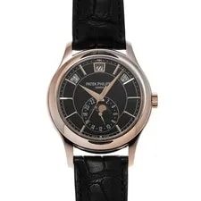 Patek Philippe — Patek Philippe Annual Calendar 5205R-010 Black Rose Gold / 54078 #W126 — Watch — resale