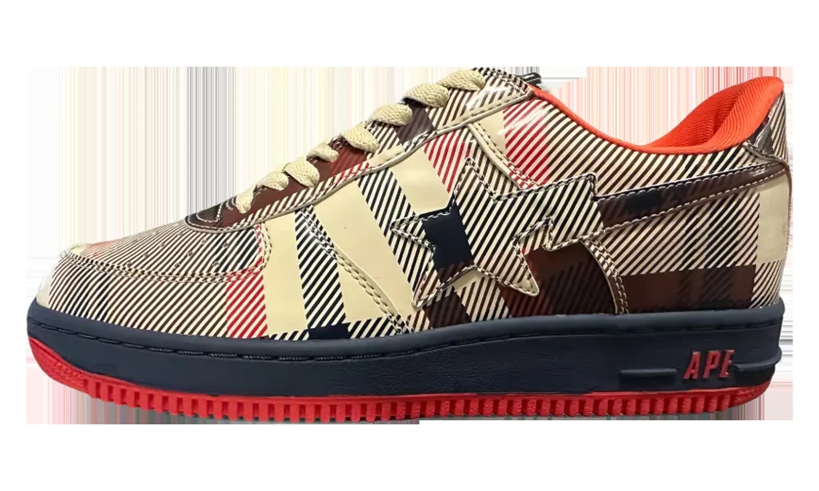 BAPE — Bape Sta Low " Check" BAPE015 — Sneaker — resale