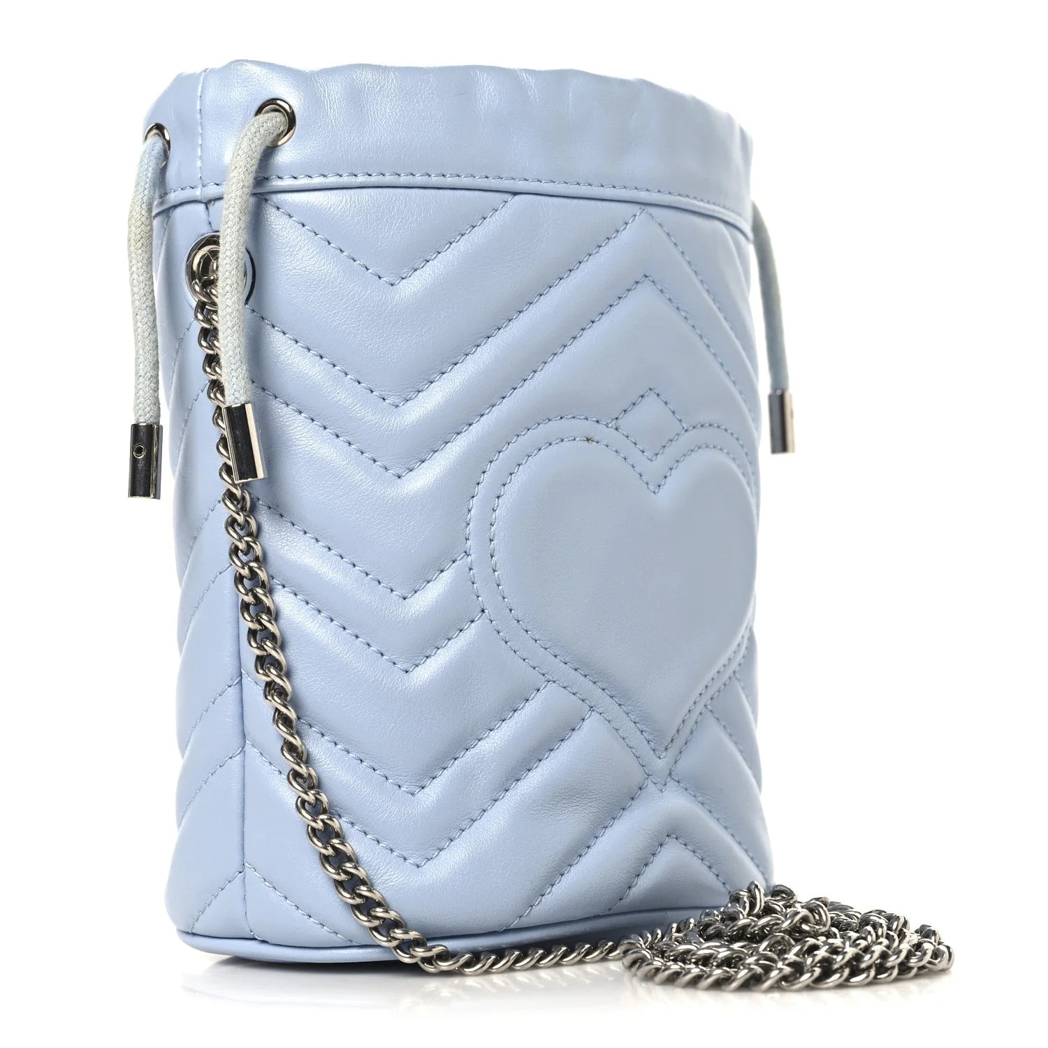 Matelasse Mini GG Marmont 2.0 Bucket Porcelain 3